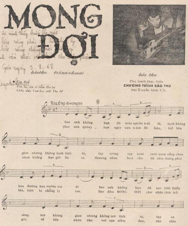 Sheet nhạc Mong Đợi